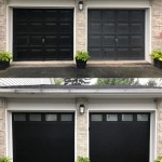 A Stylish Upgrade With Black Garage Doors With Windows