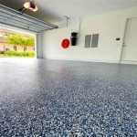 How To Paint A Garage Floor With Flakes Of Gold Color
